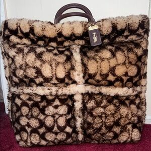 Coach 1941 Shearling Rogue Tote